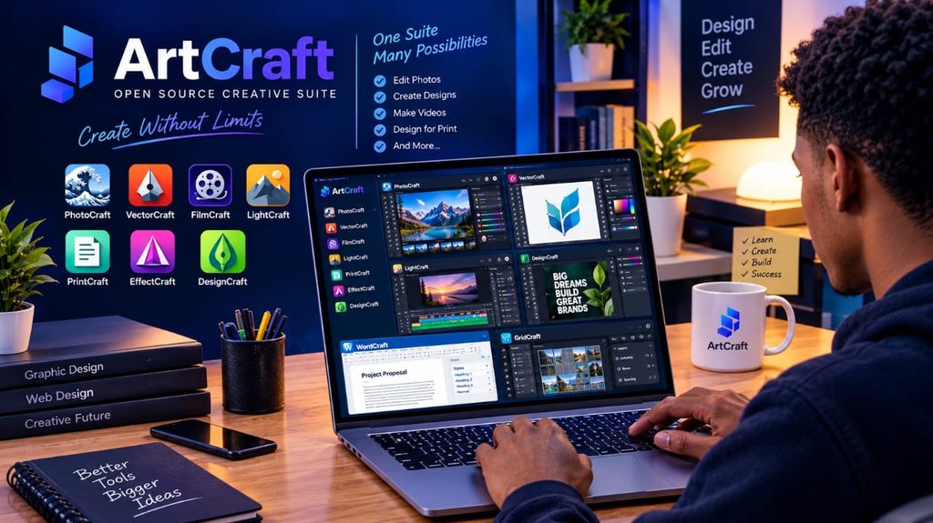 Artcraft ai software Vector-craft and wordcraft interfaces